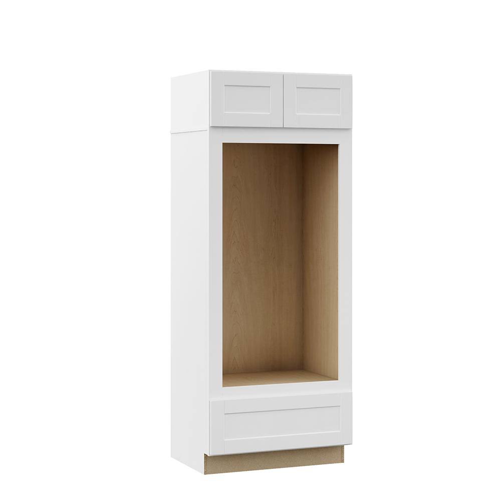 Double Oven Kitchen Cabinet in Satin White Z914
