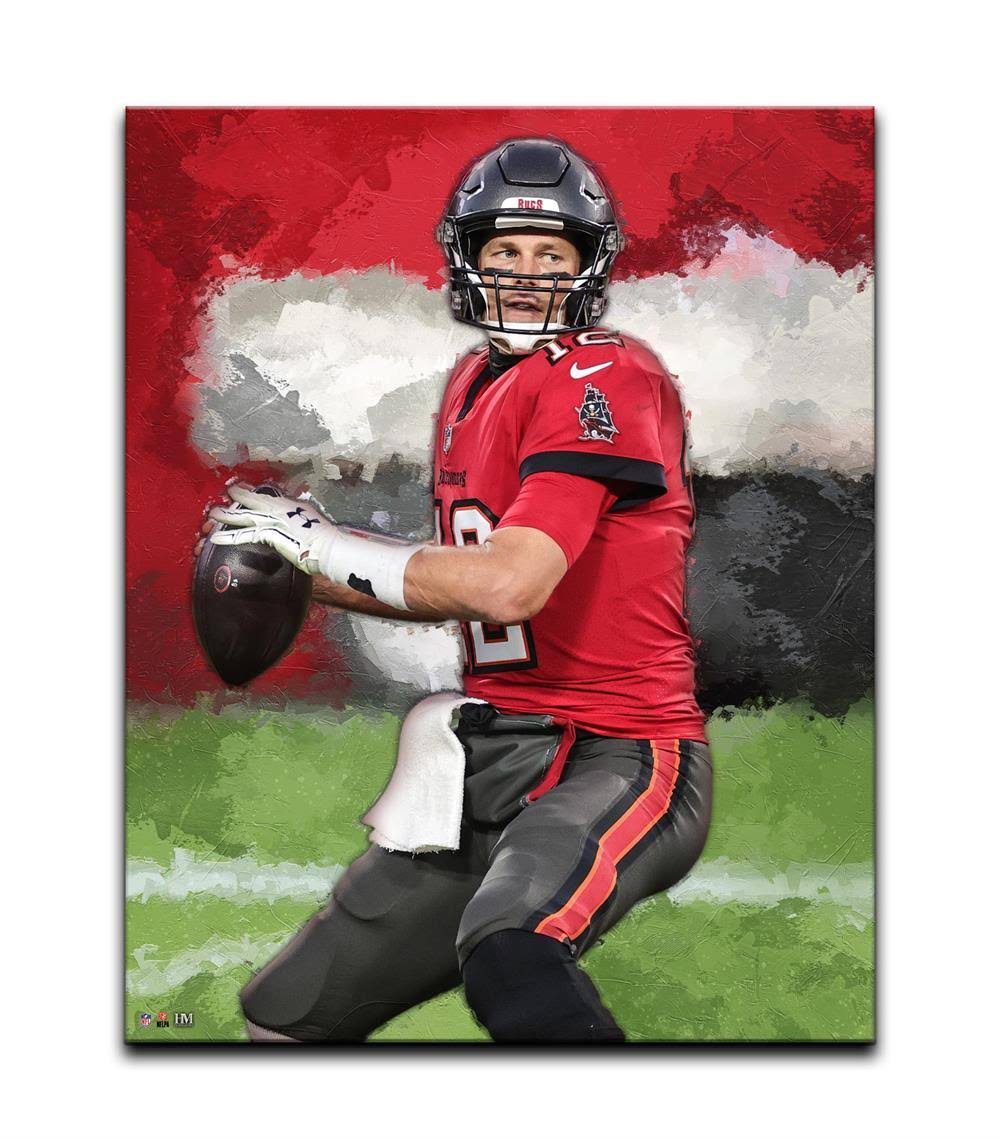 Tom Brady Tampa Bay Buccaneers 16 x 20 Gallery Stretch Canvas V4460