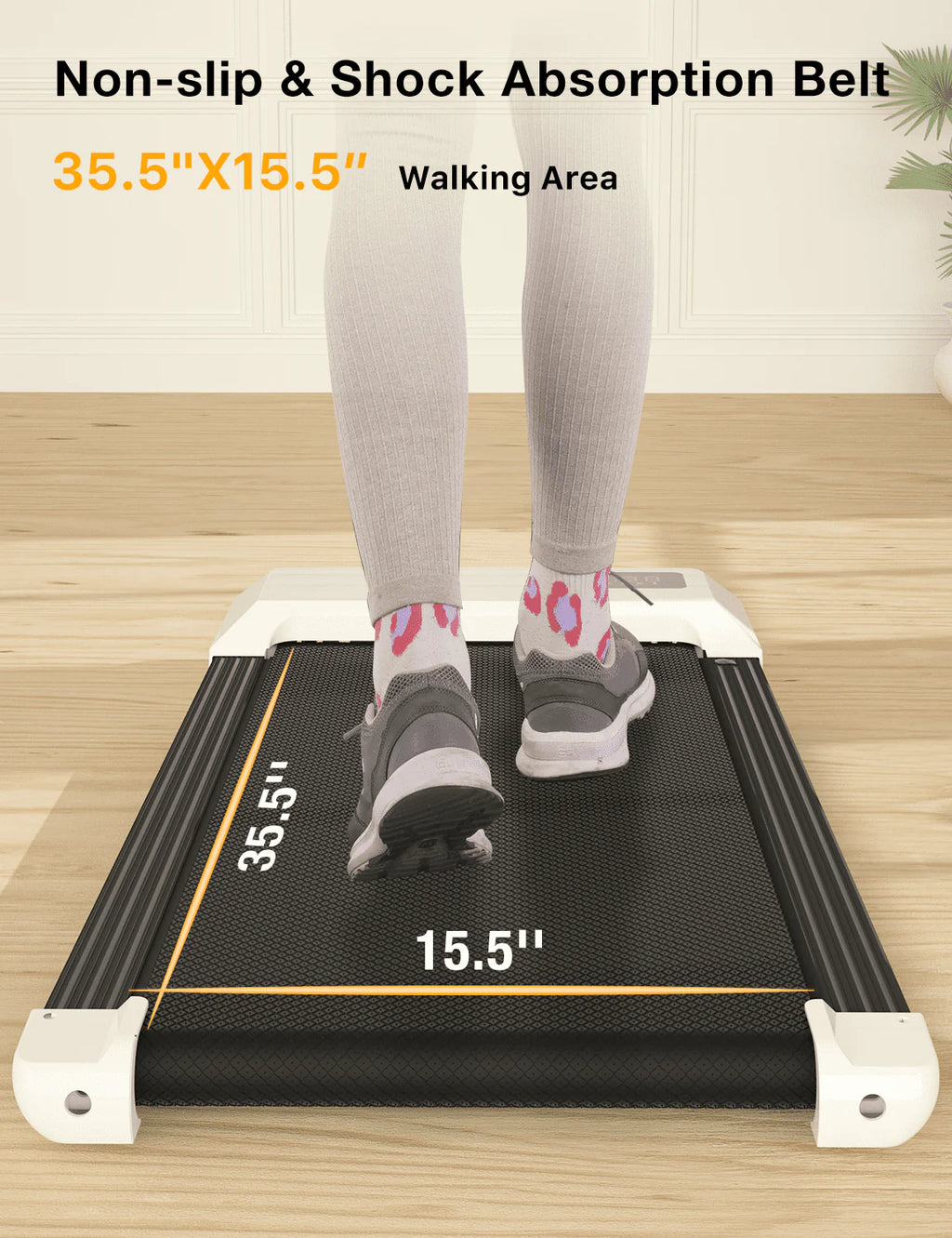 2 in 1 Under Desk Treadmill with Remote Control and LED Display G5568