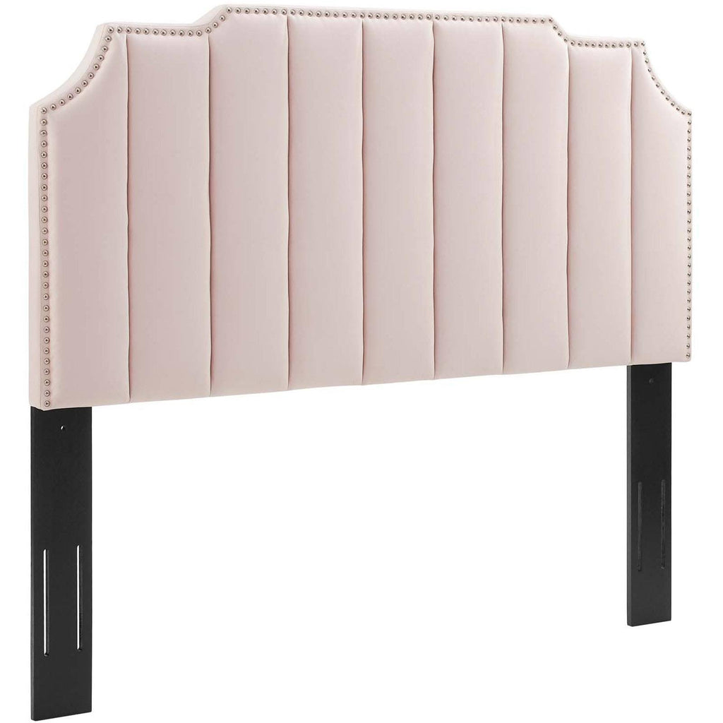 Pink Velvet King/California King Headboard T7272