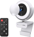 1080P Zoomable Webcam with Remote Control, Privacy Cover, White N519351