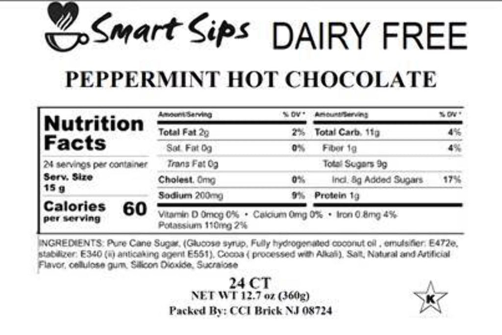 Dairy-Free Peppermint Hot Chocolate Pods T666