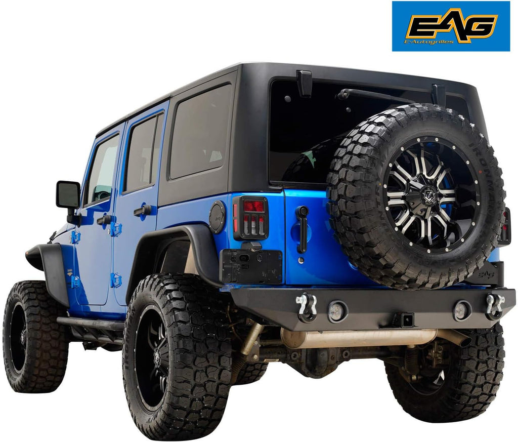 Compatible with JK Rear Bumper with Tire Carrier X190