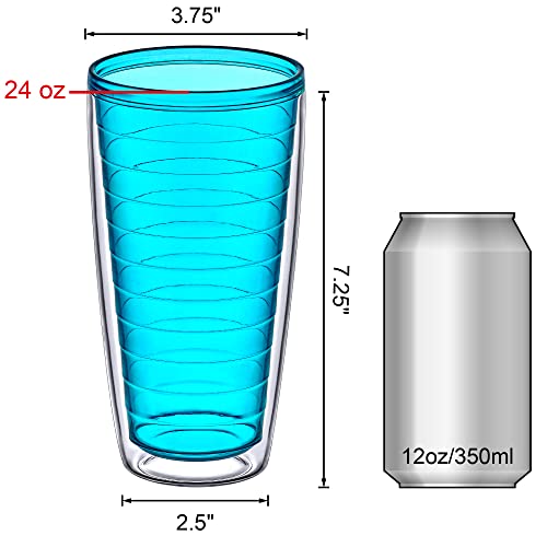 24-Ounce Insulated Plastic Tumblers Set of 4 B73661