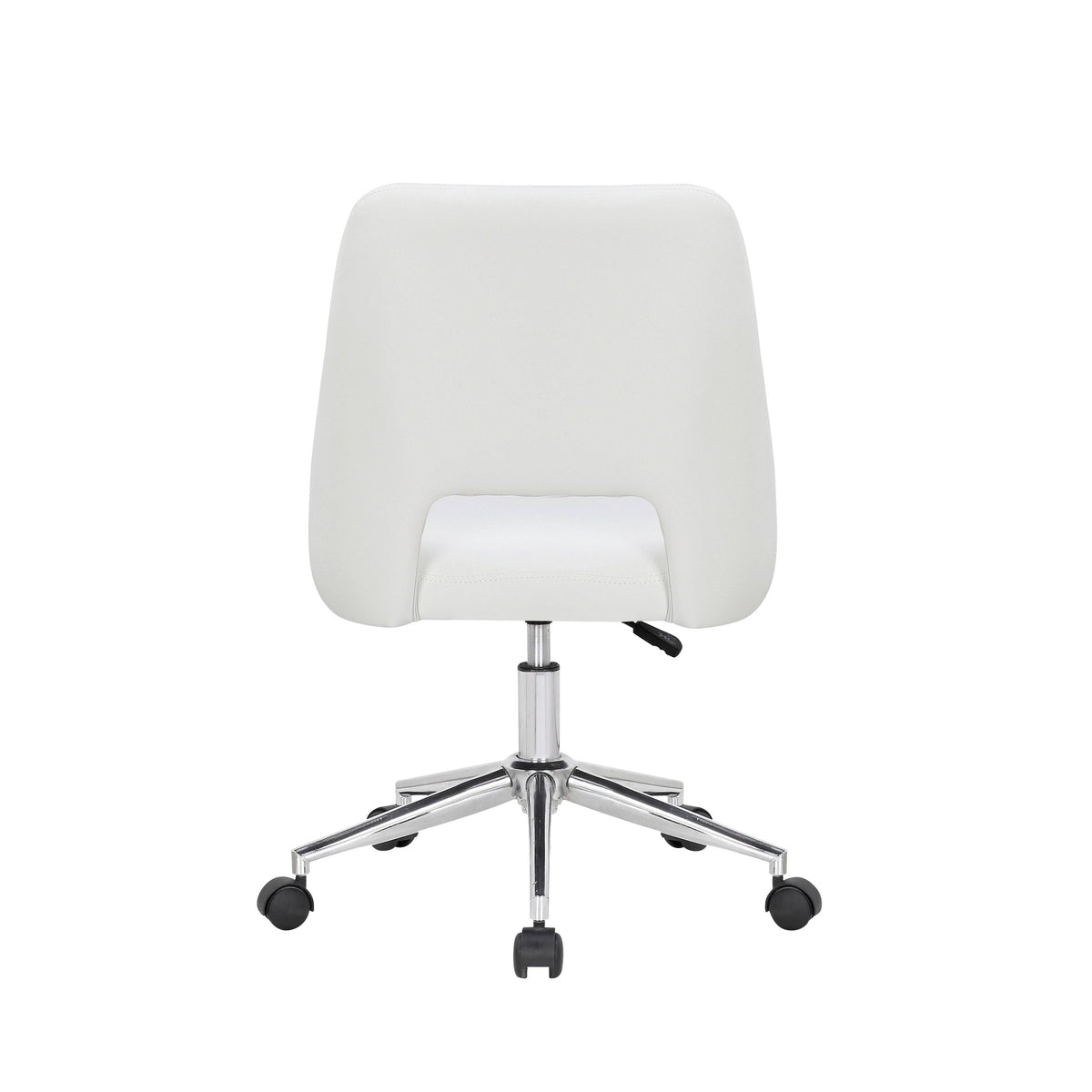 White Fabric Office Task Chair Q732