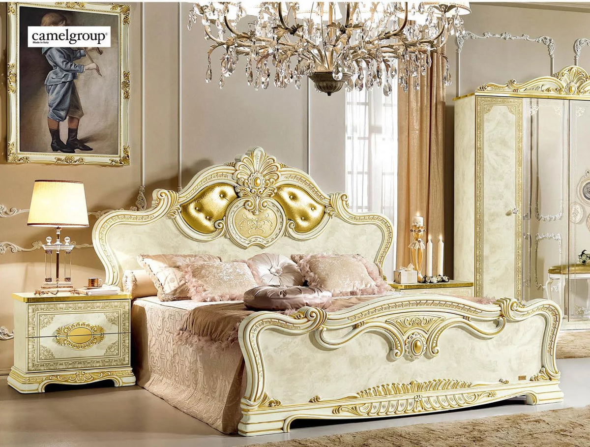 Gold Ivory King Bedroom Set K778
