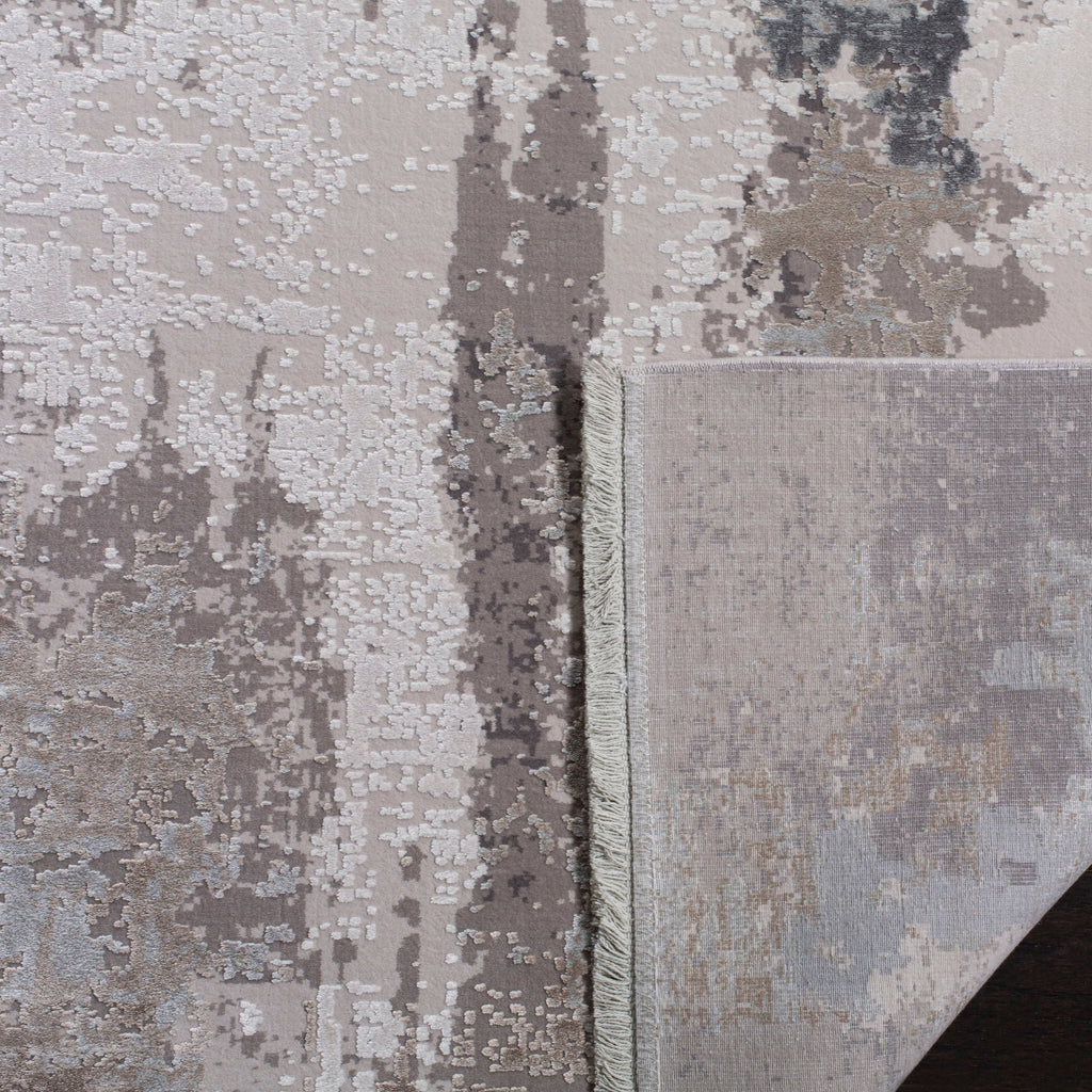 Light Grey / Beige 4' x 6' Area Rug N1416
