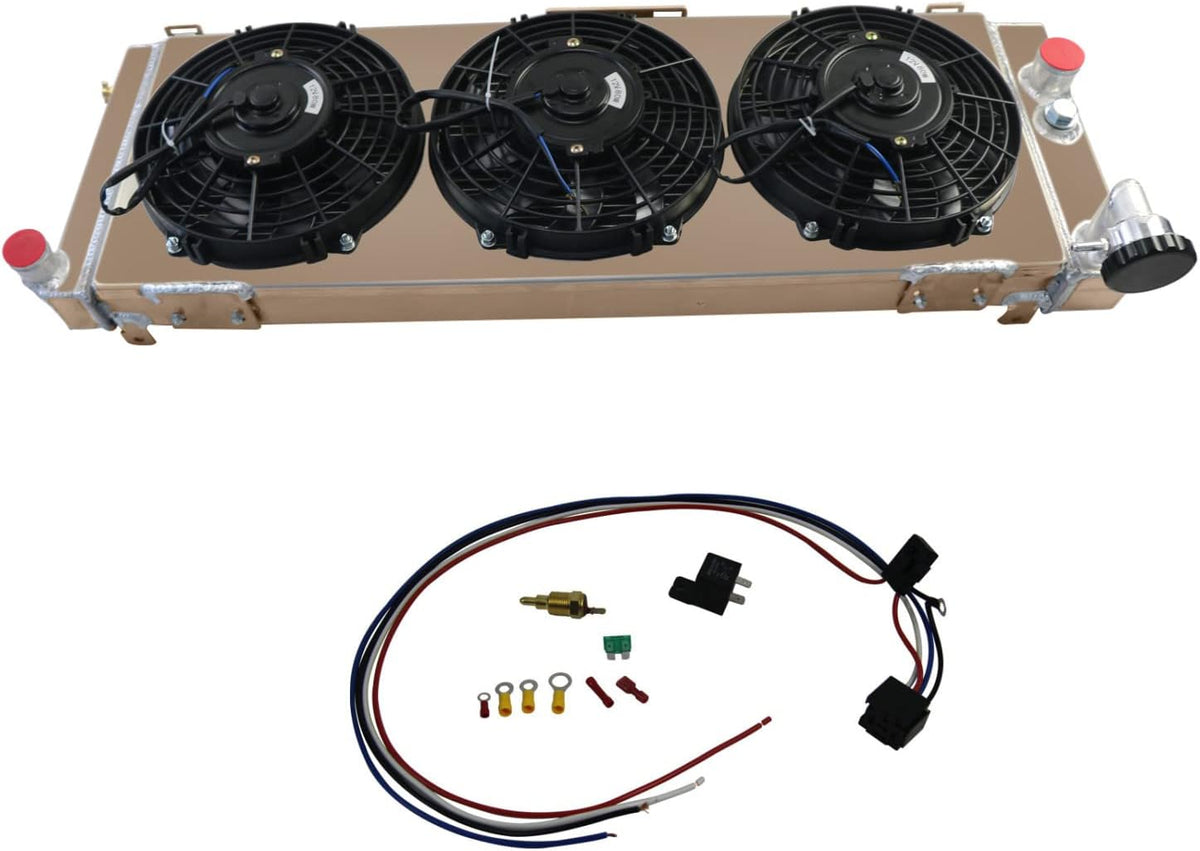 3 Row Aluminium Radiator with Shroud and Fan for Jeep Cherokee XJ R268640