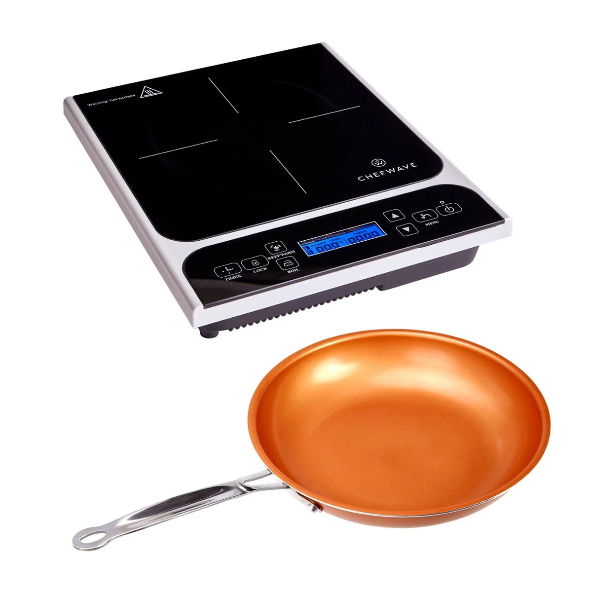 1800W Portable Induction Cooktop with Fry Pan D9340