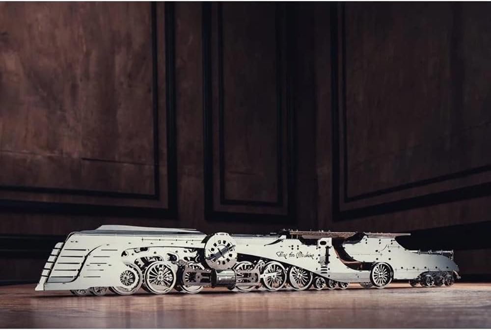 Vintage Wind-Up Train 3D Metal Puzzle Kit N8008