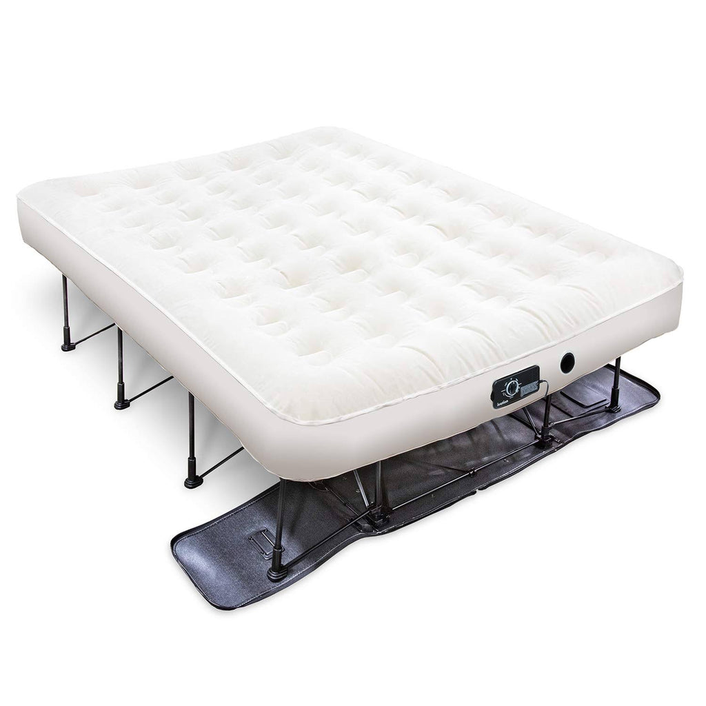 Queen Air Mattress with Frame and Rolling Case Y857