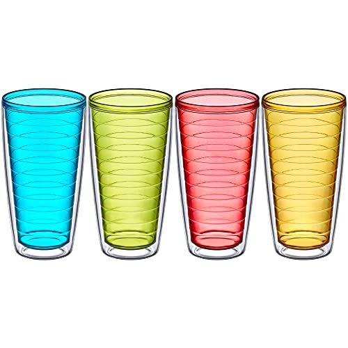 24-Ounce Insulated Plastic Tumblers Set of 4 B73661