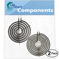 2-Pack 8 inch 6 Turns & 6 inch 5 Turns Surface Burner Elements for Range, Stove & Cooktop X458