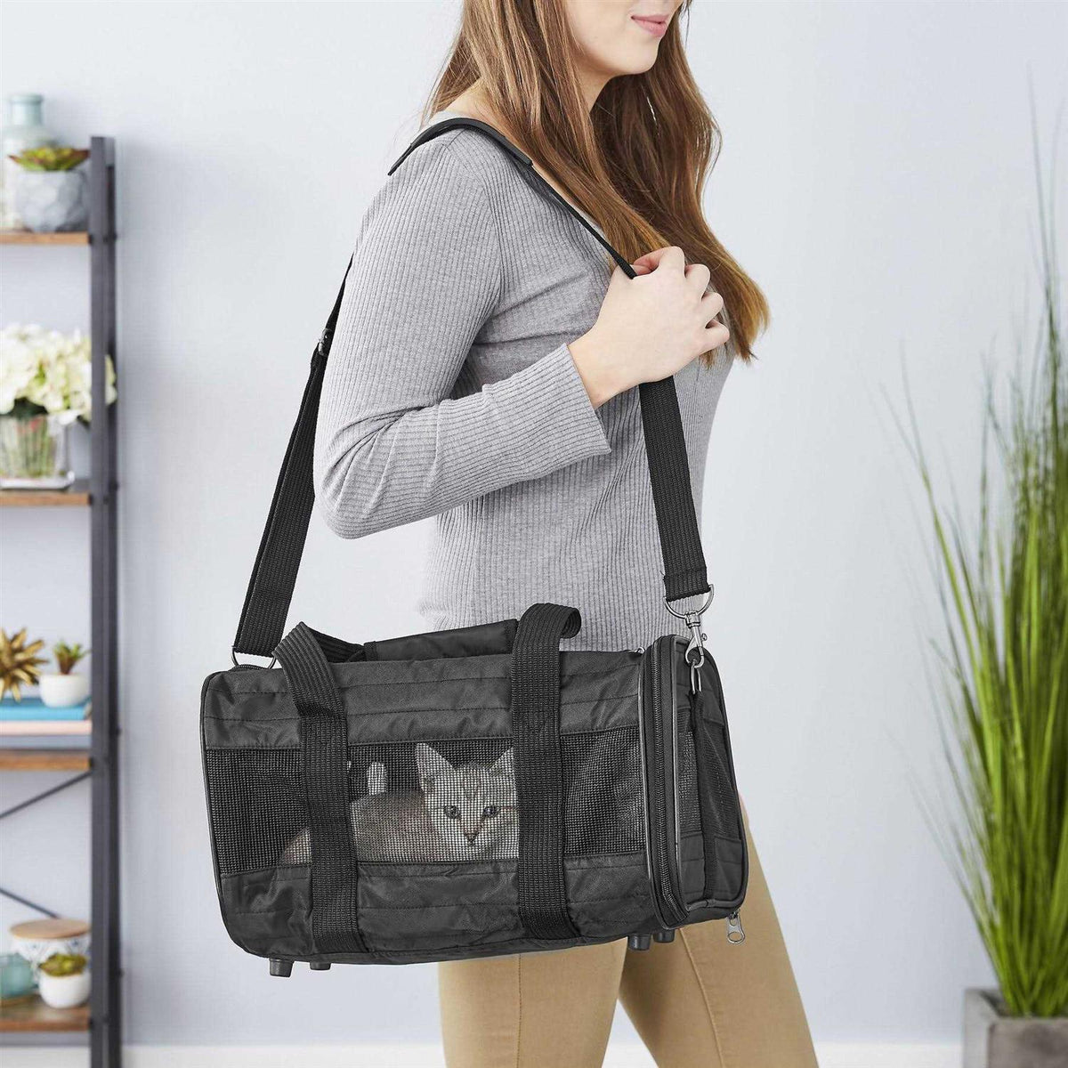 Premium Travel Dog & Cat Carrier Bag W240