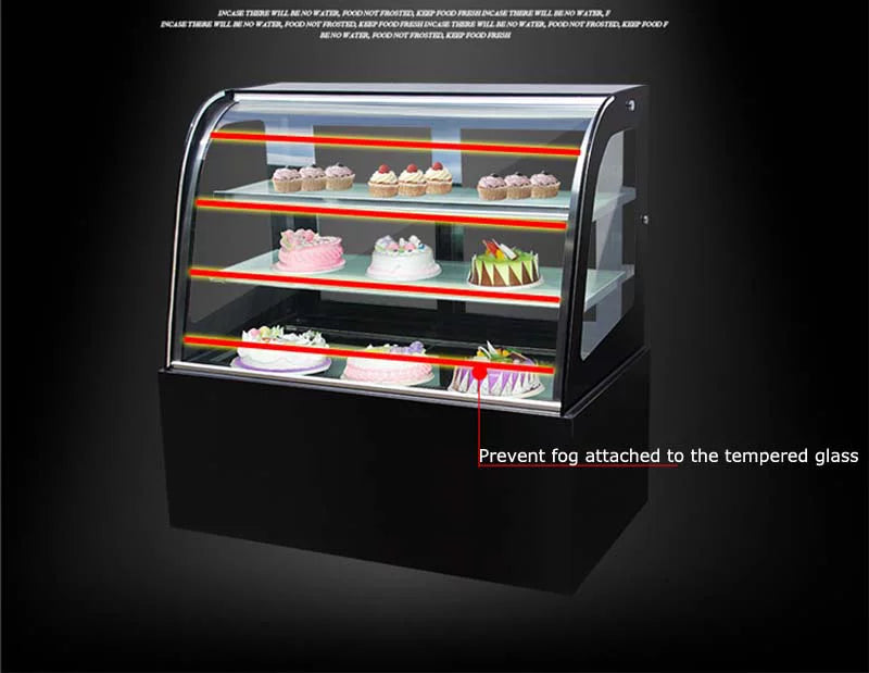 35" Curved Refrigerated Cake Display Cabinet O83700