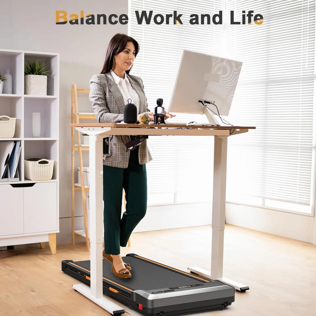 2 in 1 Under Desk Treadmill with Remote Control and LED Display A7457