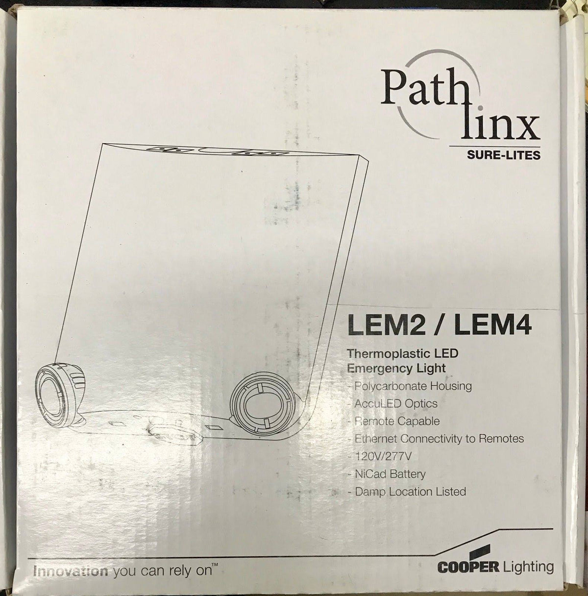 LED Emergency Light 2 Head 4 Remote Capability L402232