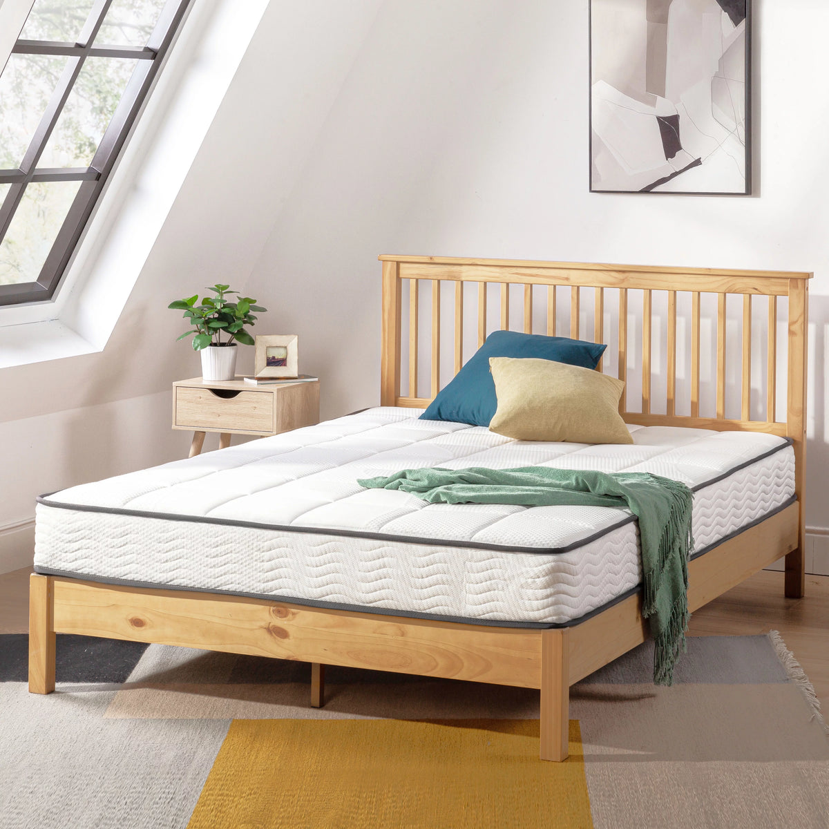 8 Classic Bonnell Spring Mattress with Comfort Foam Top, Full Y7090