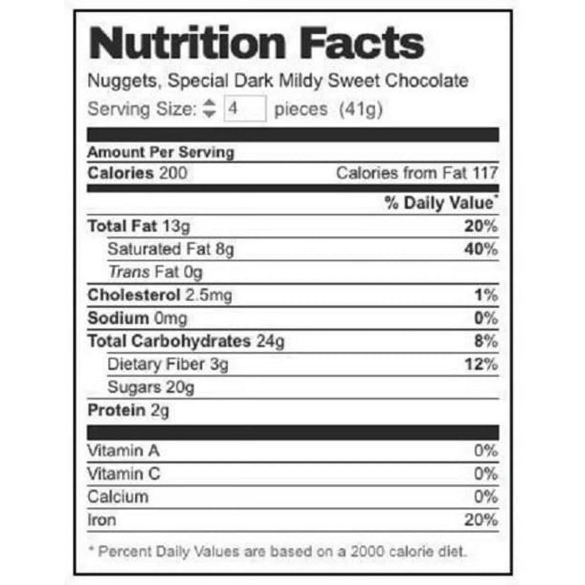 Silver Foils Chocolate Candy Bars 2 Pounds Q632463
