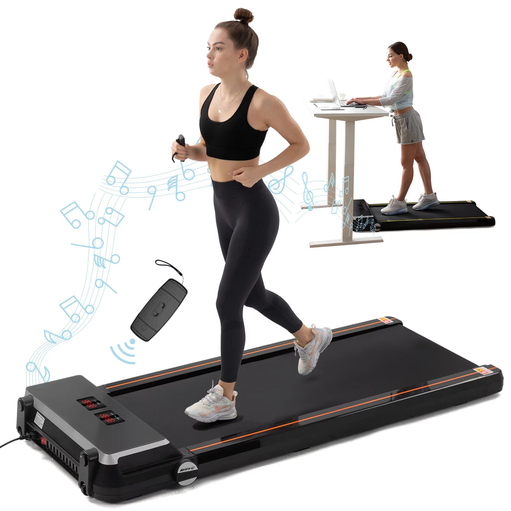 White Slim Under Desk Treadmill G453