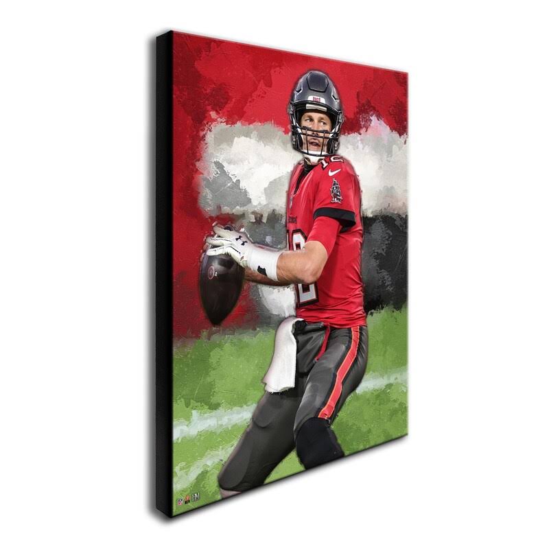 Tom Brady Tampa Bay Buccaneers 16 x 20 Gallery Stretch Canvas V4460