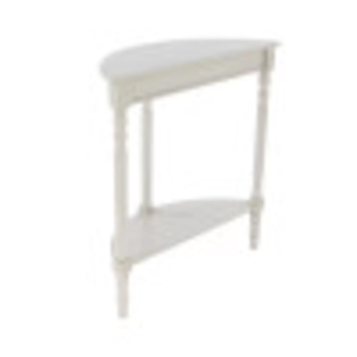 Cream Half Moon Wood Console Table S789
