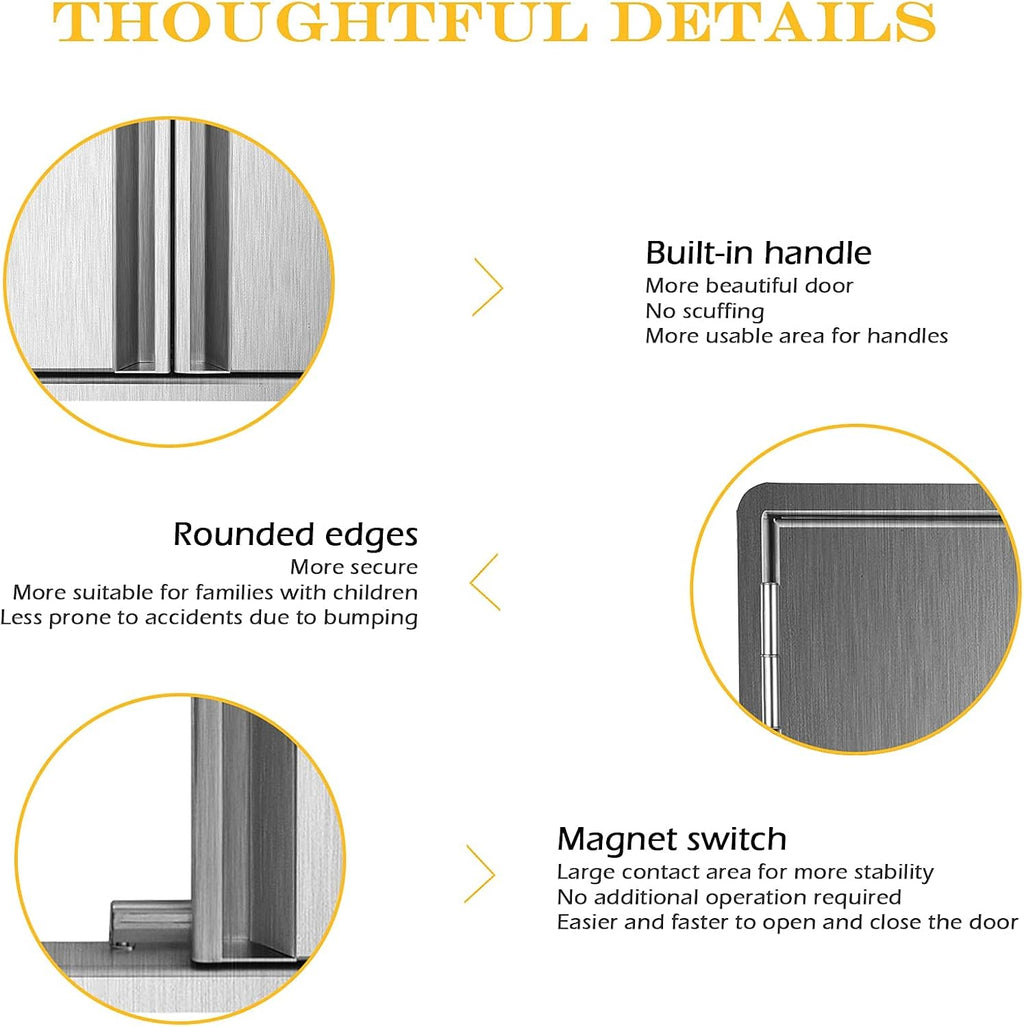 304 Brushed Stainless Steel BBQ Access Door (28 W x 19 H) E9786
