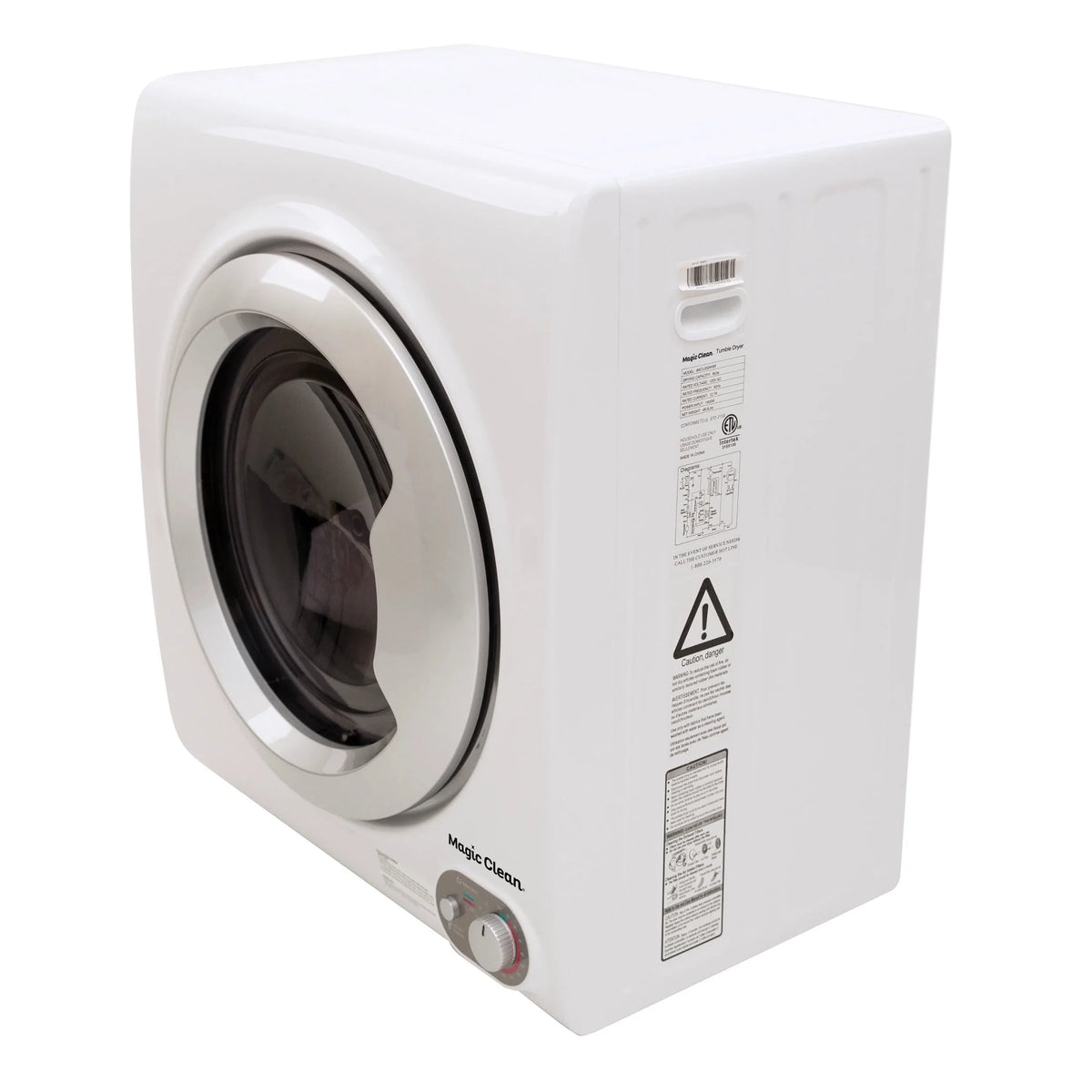 2.6 Cu. ft. Front Load White Electric Portable Dryer U4494