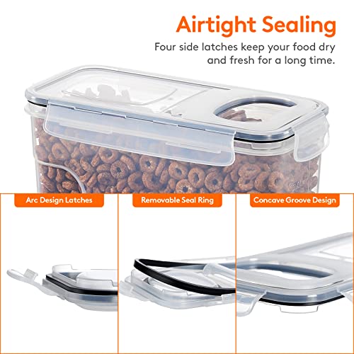 5.5L 4pcs Airtight Food Storage Canister Sets with Flip-Top Lids P31055