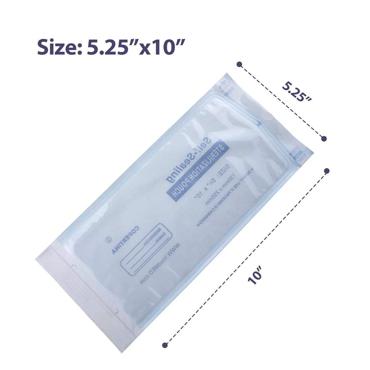 Self Seal Sterilization Pouches with Dual Indicators D15730