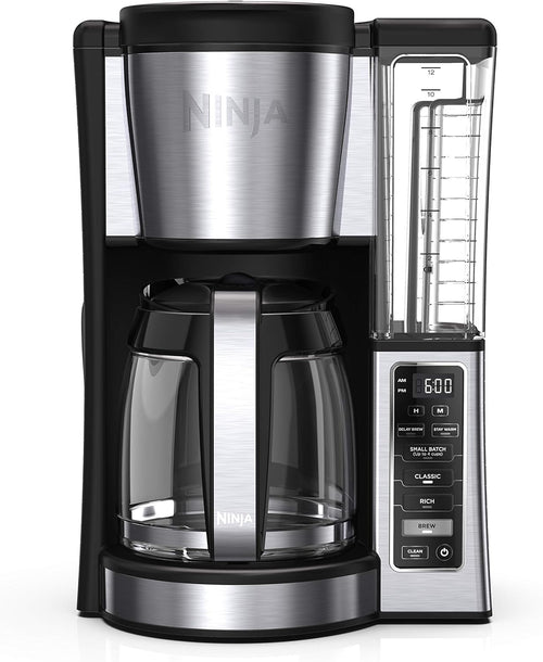 12-cup Glass Carafe Programmable Brewer, Black and Stainless Steel M619