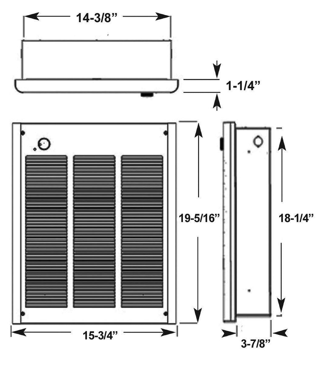 Electric Heater Fan Forced Air V12443
