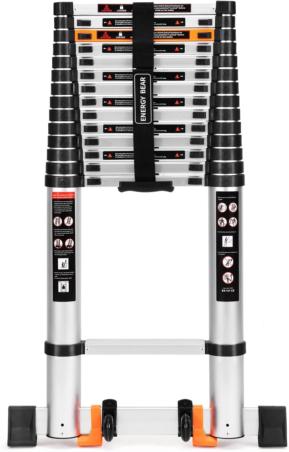 18.5 FT Aluminum Telescoping Ladder D661