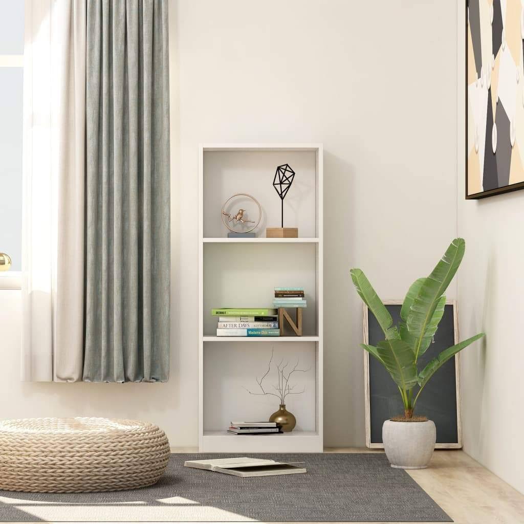4-Tier Gray Chipboard Book Cabinet M956