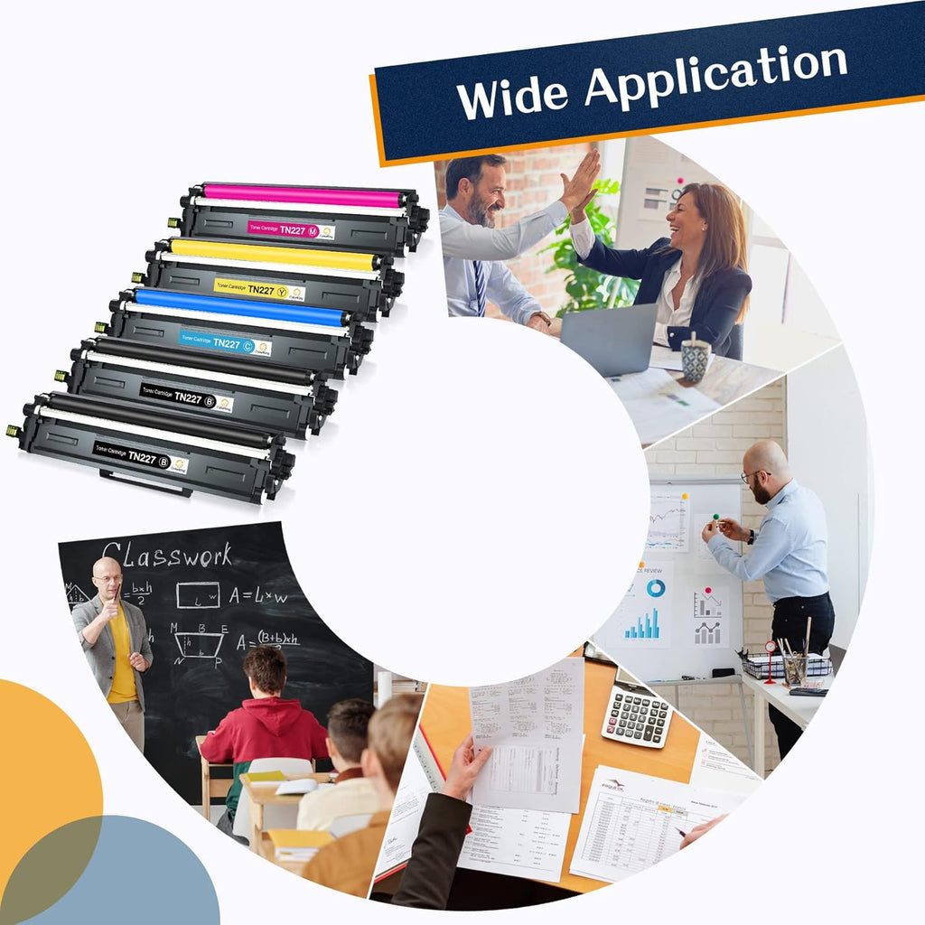 Compatible Toner Cartridge Replacement 5 Pack V530