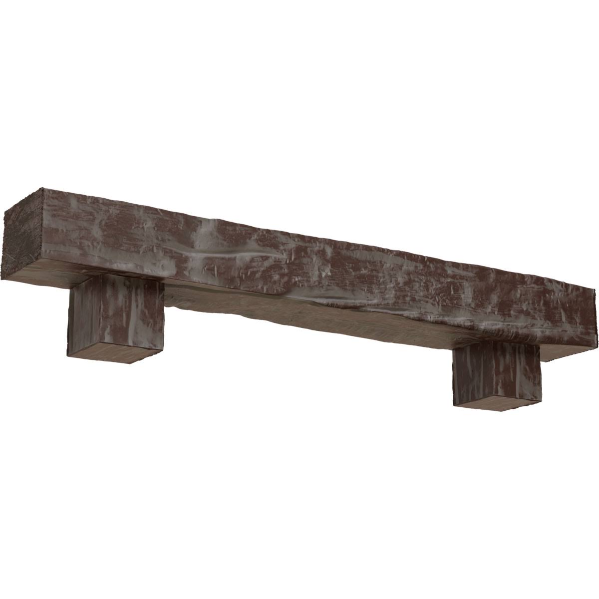 Faux Wood Fireplace Mantel Kit with Corbels G960884