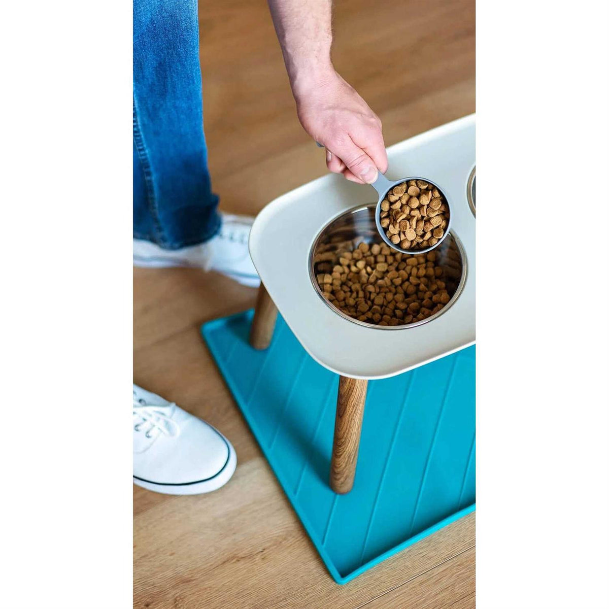Dog Double Feeder Elevated T20559