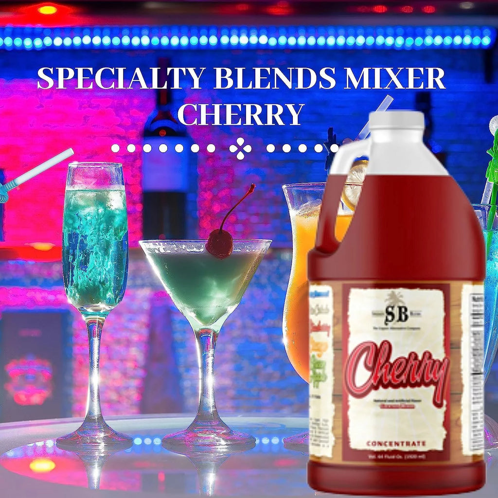 Cherry Flavored Syrup Cocktail Mixer Concentrate 1/2 Gallon X2809