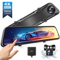 4K 12 Mirror Dash Cam Front & Rear View Dual Dash Camera Y700615