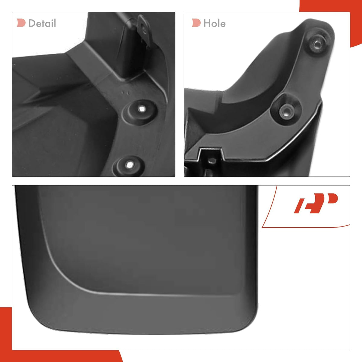 4-PC Molded Mud Flaps Splash Guards for Toyota Tacoma S299