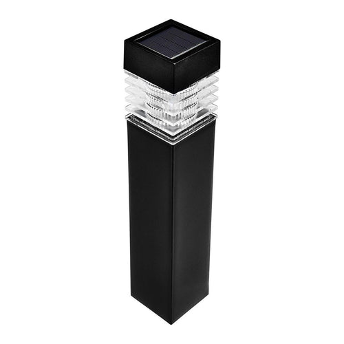 15.75 in. Solar LED Black Bollard Pathway Light, 1 Pack Y770189