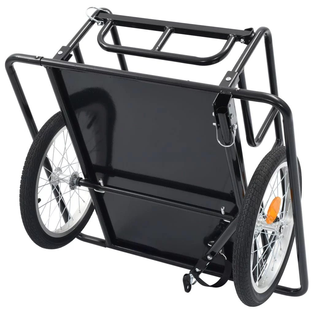 Bike Cargo Trailer Steel Black G2063