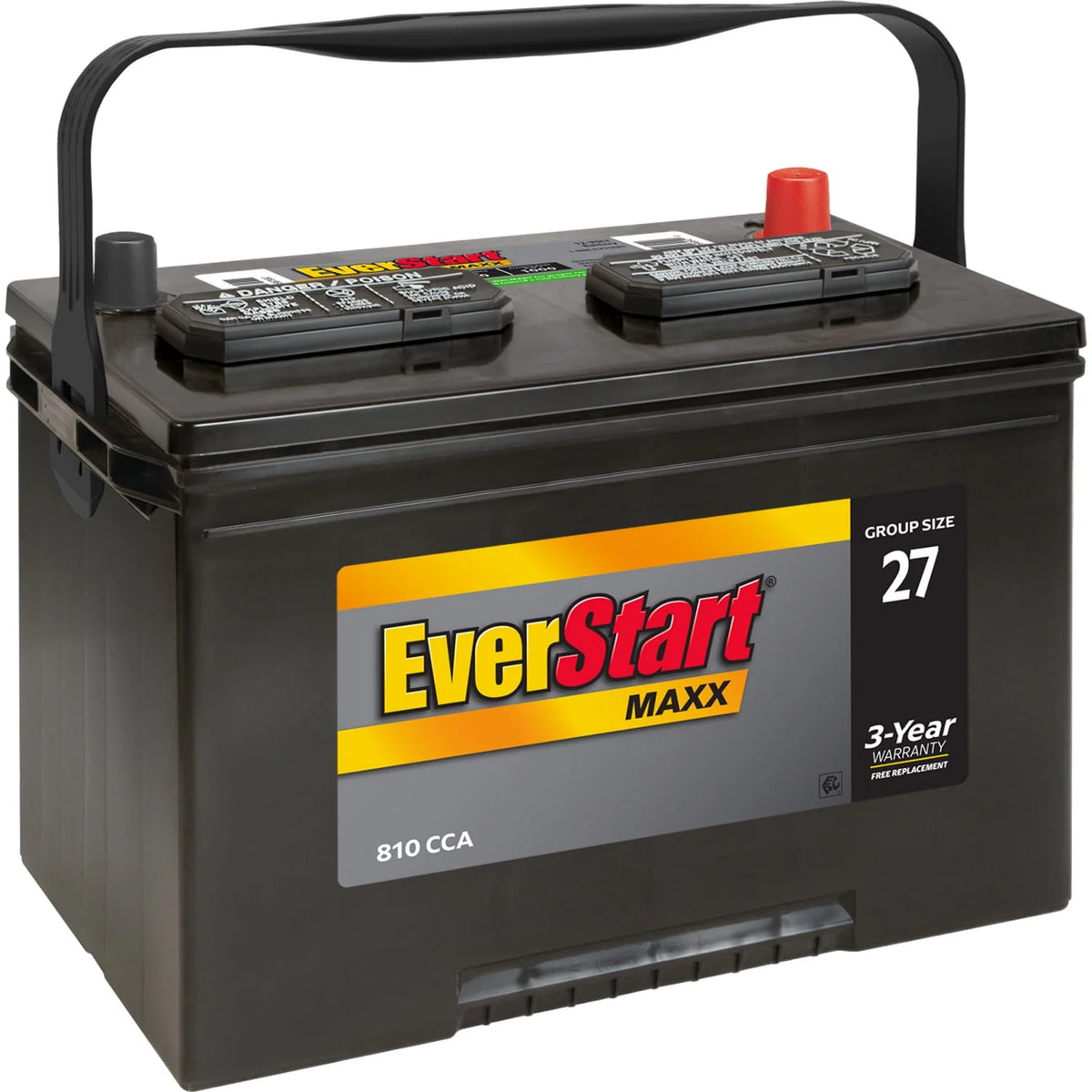 Group Size 27 12 Volt 830 CCA Lead Acid Automotive Battery E43158
