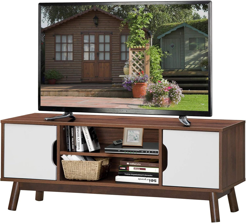 Black Wooden TV Stand with 2 Cabinets M834562