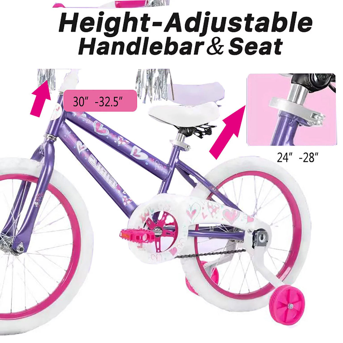 18 in. Kids Bike with Training Wheels E22364