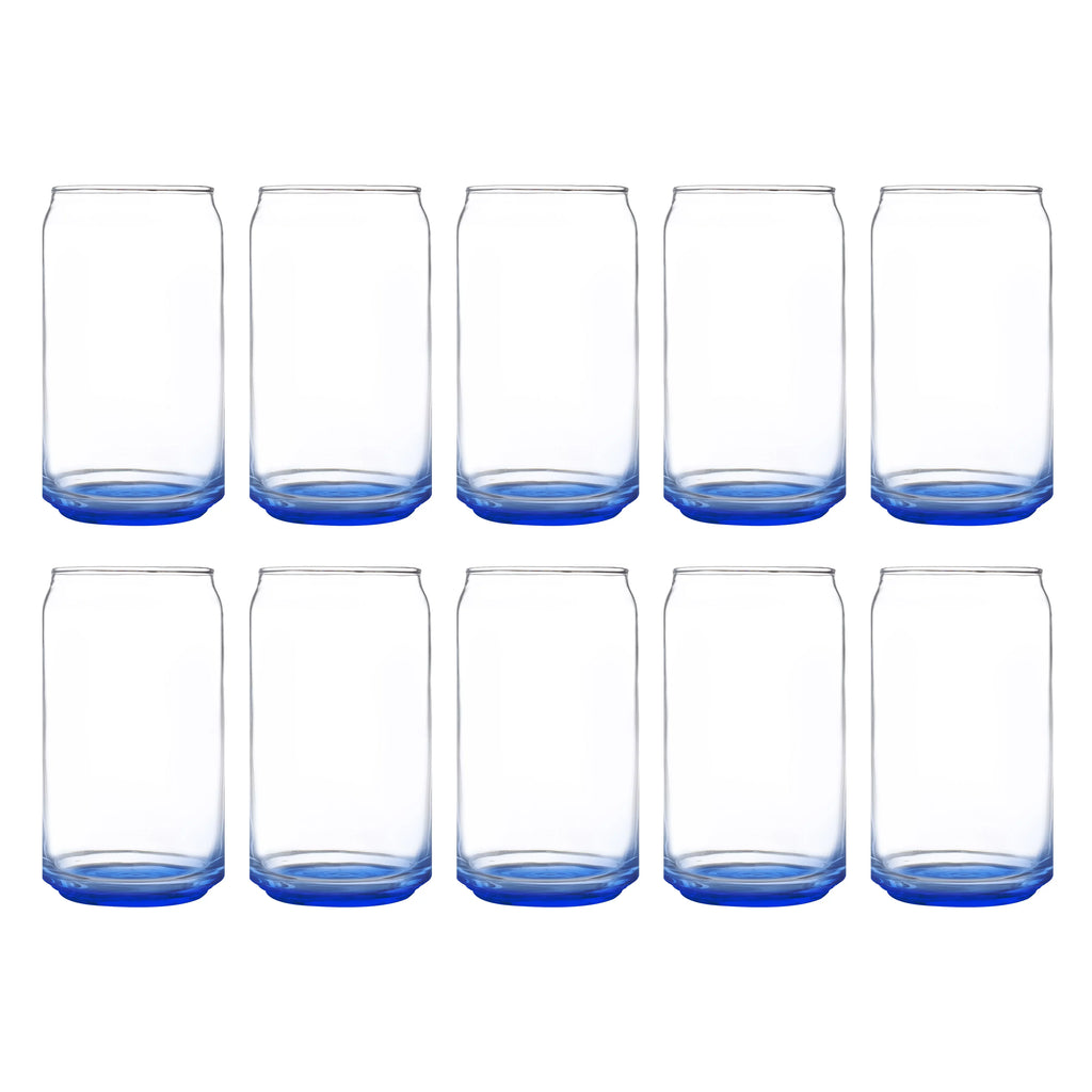 Blue 16 oz Glassware Set of 10 J7423