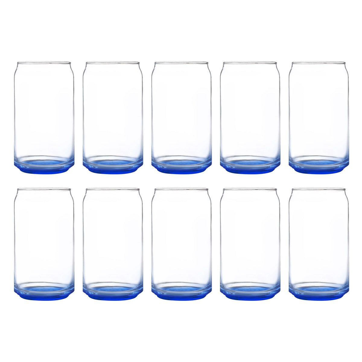 Blue 16 oz Glassware Set of 10 J7423
