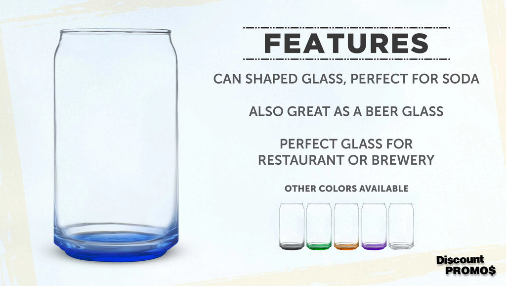 Blue 16 oz Glassware Set of 10 J7423