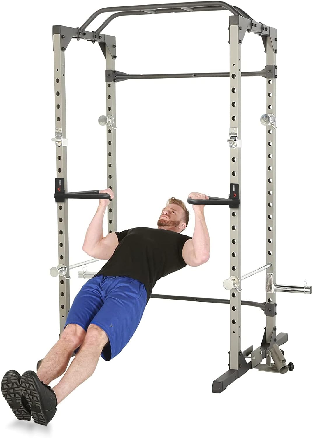 Set of 2 Barbell Rack Holders Dip Grip Handles C341