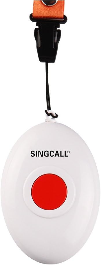 1 Plug-in Receiver 2 Buttons Wireless Caregiver Pager Nurse Calling Alert V52175